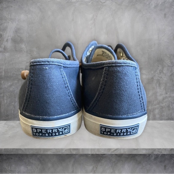 Womens Sperry Top Sider Canvas Boat Shoes - Picture 5 of 7